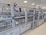 Line for automatic packing of operation mask to crepe paper