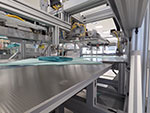 Line for automatic packing of operation mask to crepe paper